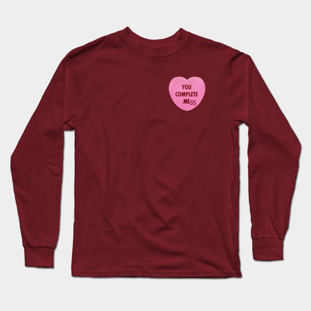 Valentine's Day Candy Heart - You Complete MeSS Long Sleeve T-Shirt by Heyday Threads